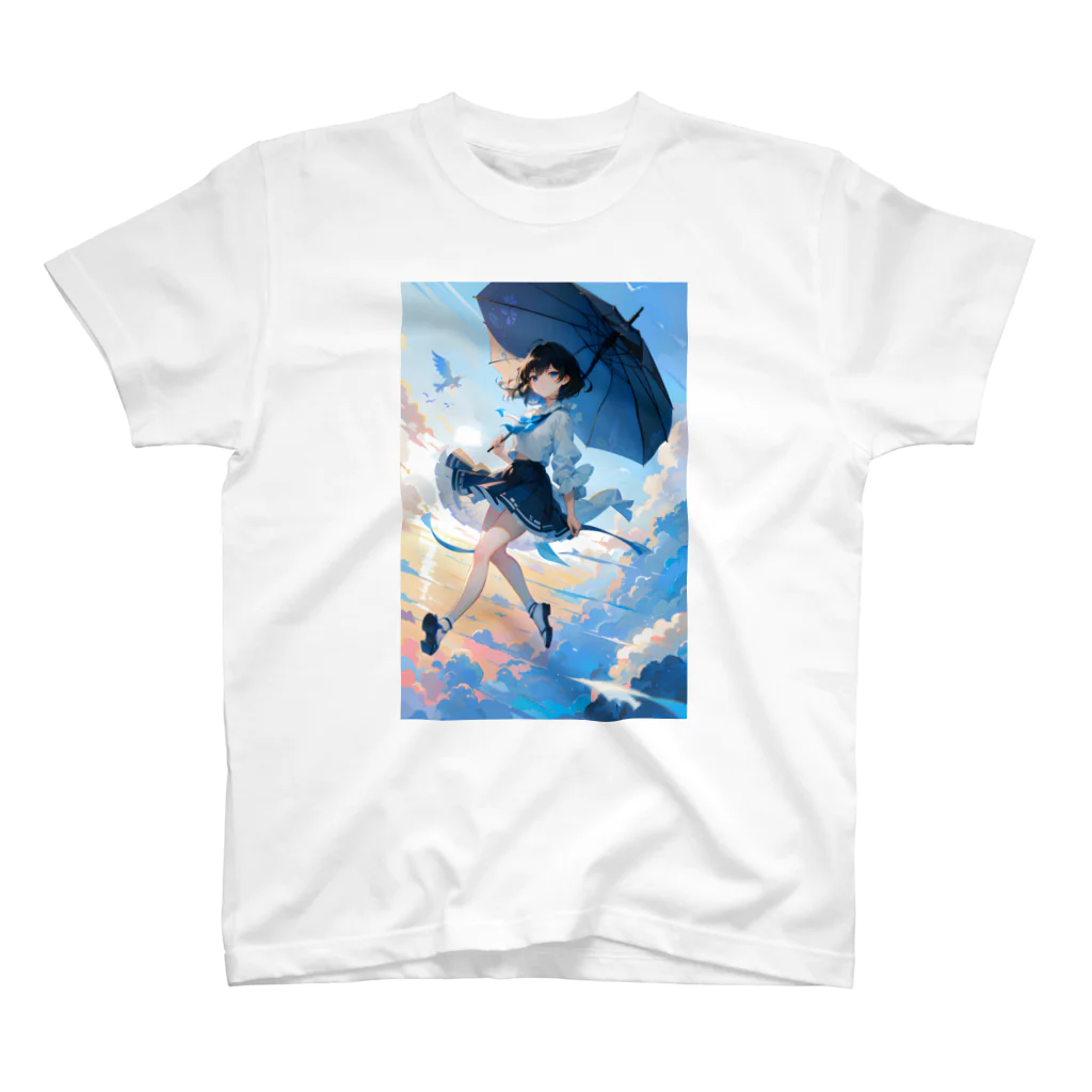 卯月なのかのSky Journey　〜世界最古で最大の恒久的なキャンパスの旅〜　No.5「空の旅人」 Regular Fit T-Shirt