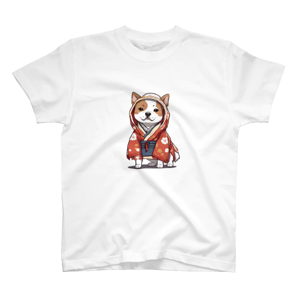 fujisan10の和装わんちゃん Regular Fit T-Shirt