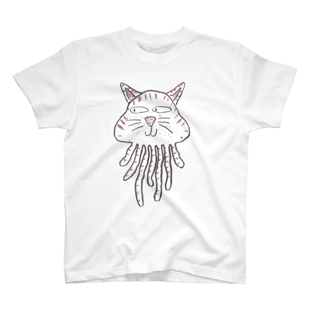 魂響・雪猫（しろねこ）のクラゲねこ Regular Fit T-Shirt
