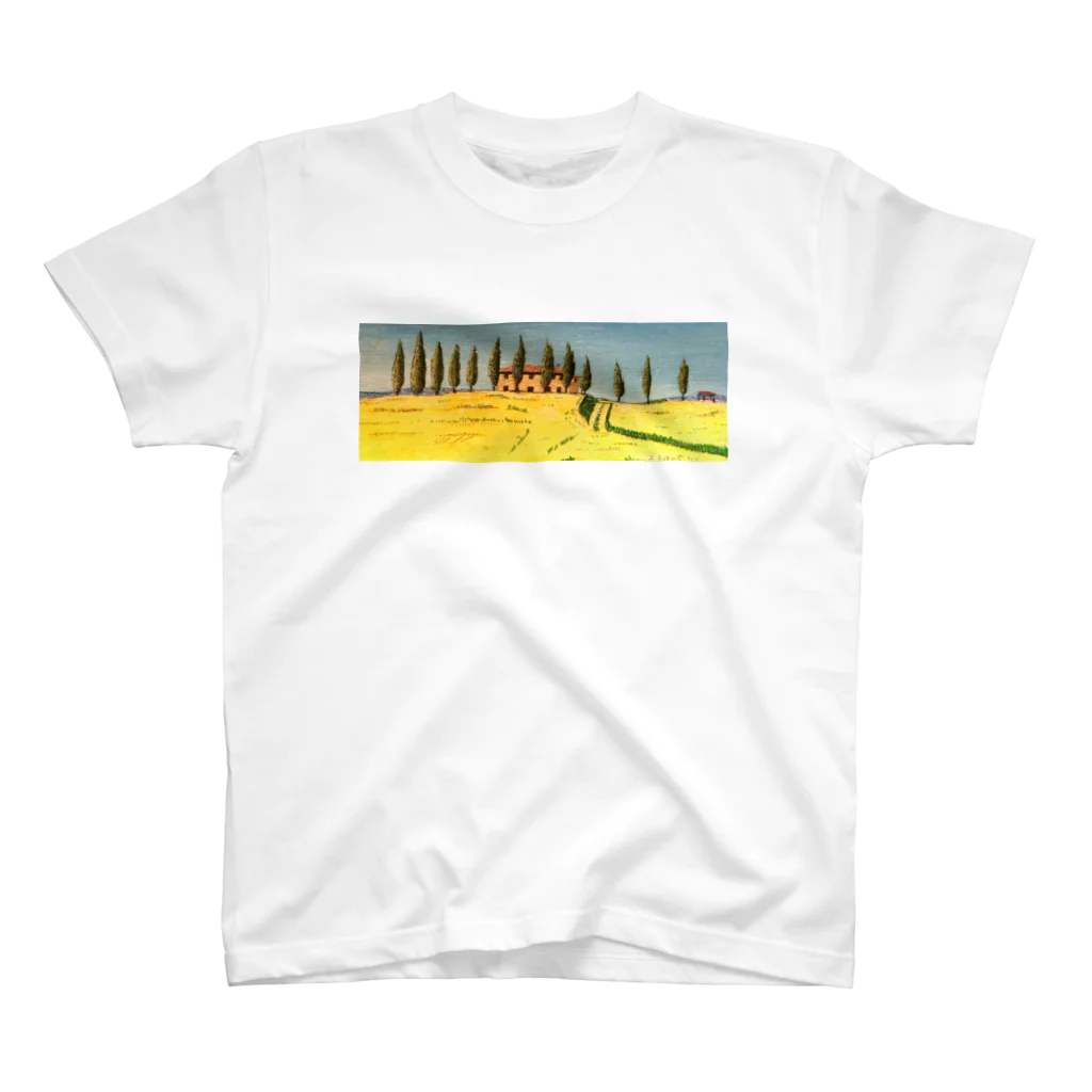 がぶちゃんのトスカーナ糸杉の風景 Regular Fit T-Shirt