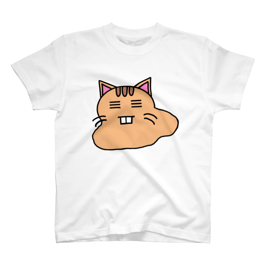 おくばちゃんショップの溶けたNECOおくばちゃん スタンダードTシャツ