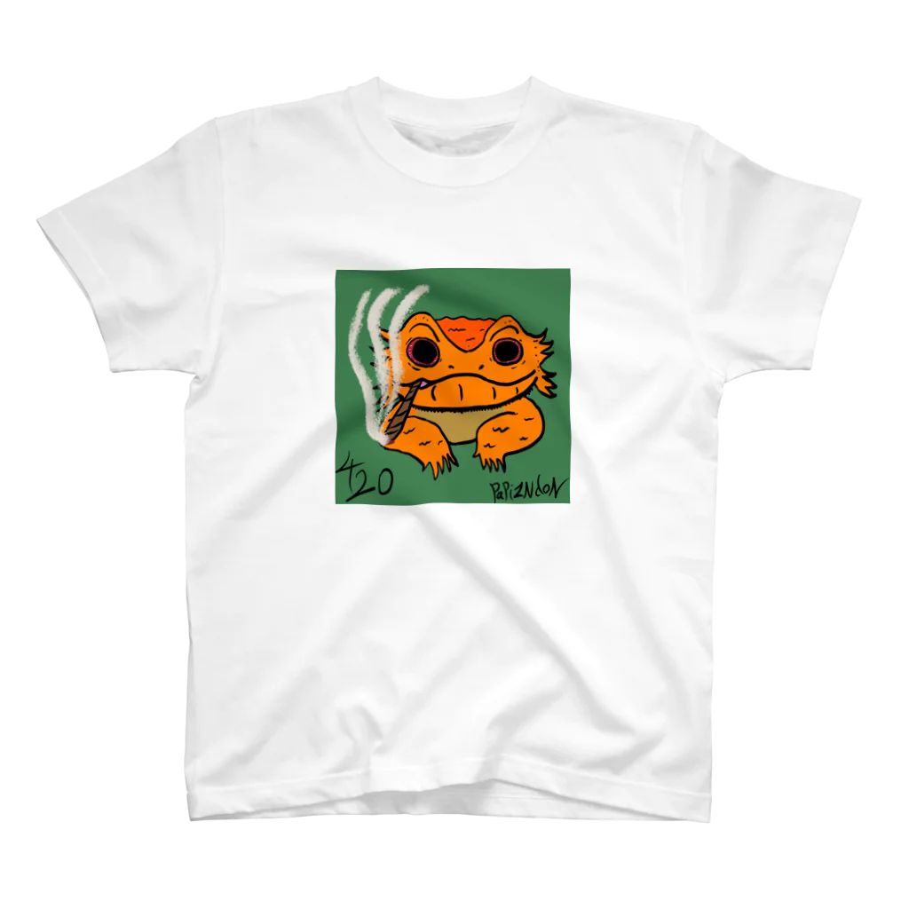 PAPIZONDONのPAPIZONDON フトマキトビトカゲ Regular Fit T-Shirt