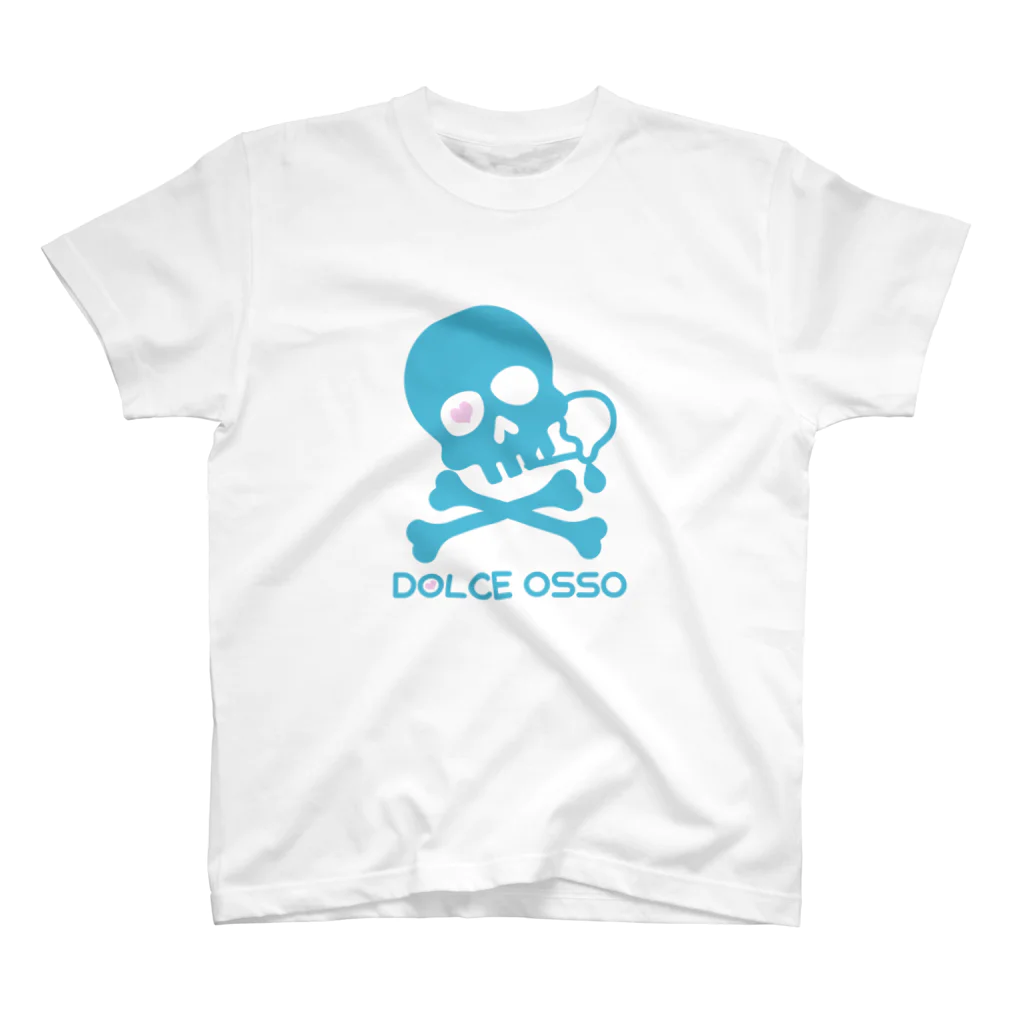DOLCEOSSOのDOLCE OSSO ”ドルチェ オッソ”　ブルーグリーン スタンダードTシャツ