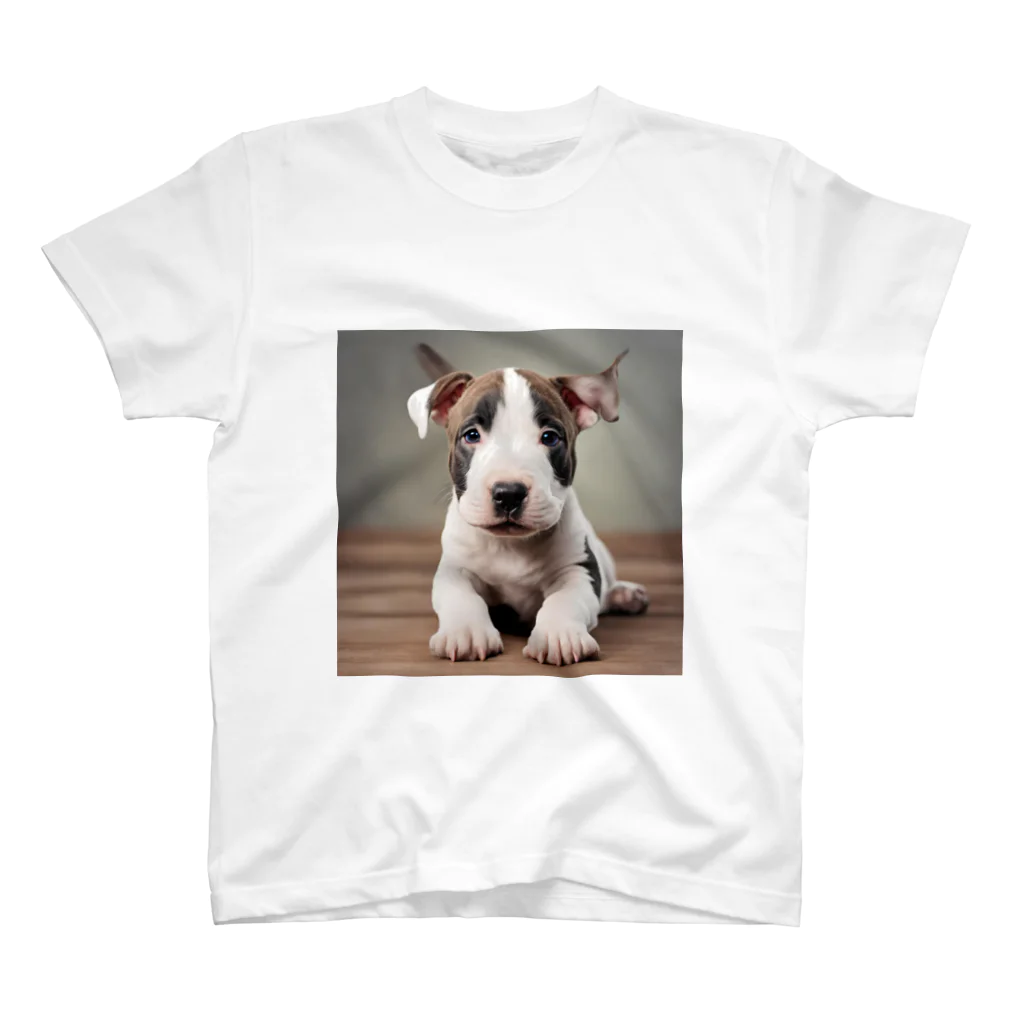 Kybeleのテリアのかわいい子犬のグッズ スタンダードTシャツ