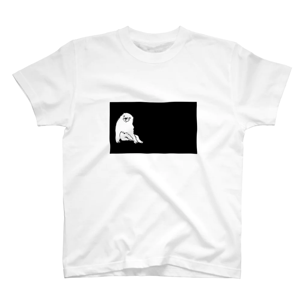 ふくふく商店の長沢芦雪の「あの犬」ＢＬＡＣＫ Regular Fit T-Shirt