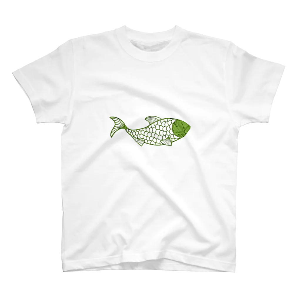 mumusの魚　green スタンダードTシャツ