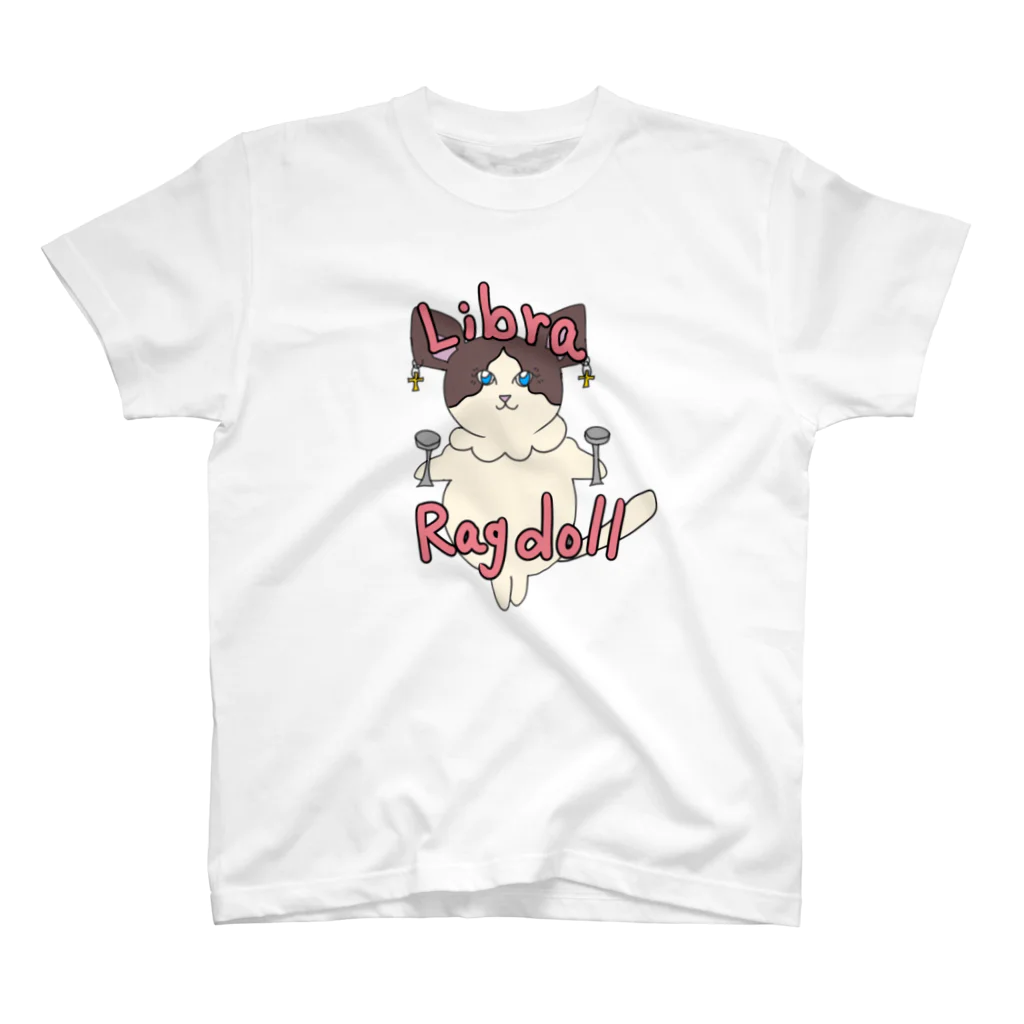 猫日和マーケットのラグドールちゃん（天秤座の姿） Regular Fit T-Shirt