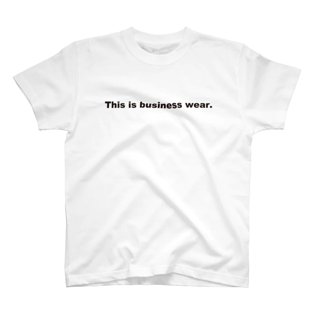 イナチャンネルの店のThis is business wear.2023 Regular Fit T-Shirt