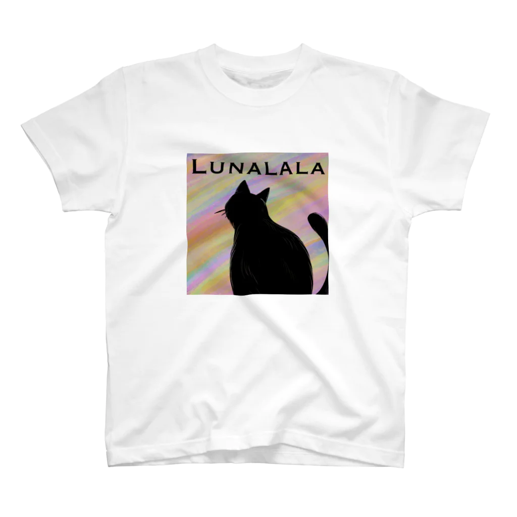 Luna_lalaの黄昏空間猫 スタンダードTシャツ