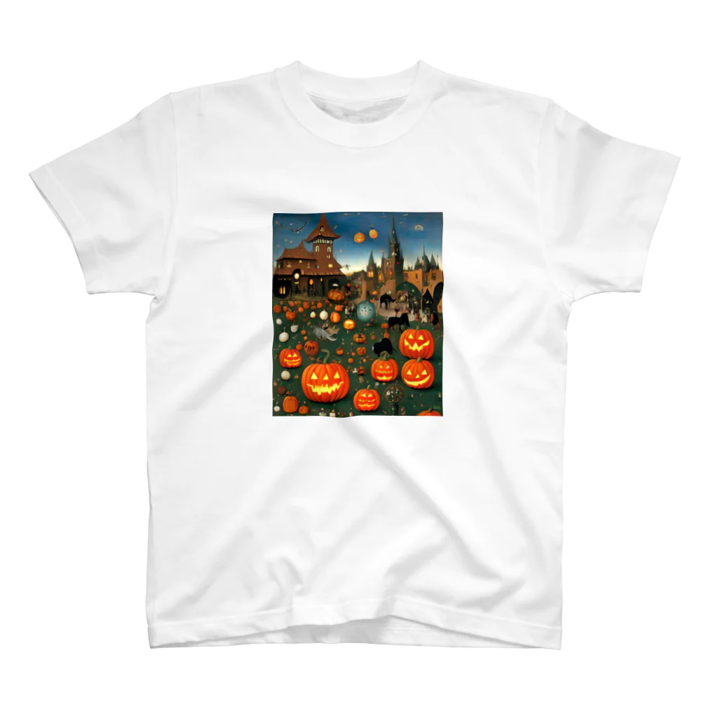 waffle2000のハロウィン風景 スタンダードTシャツ