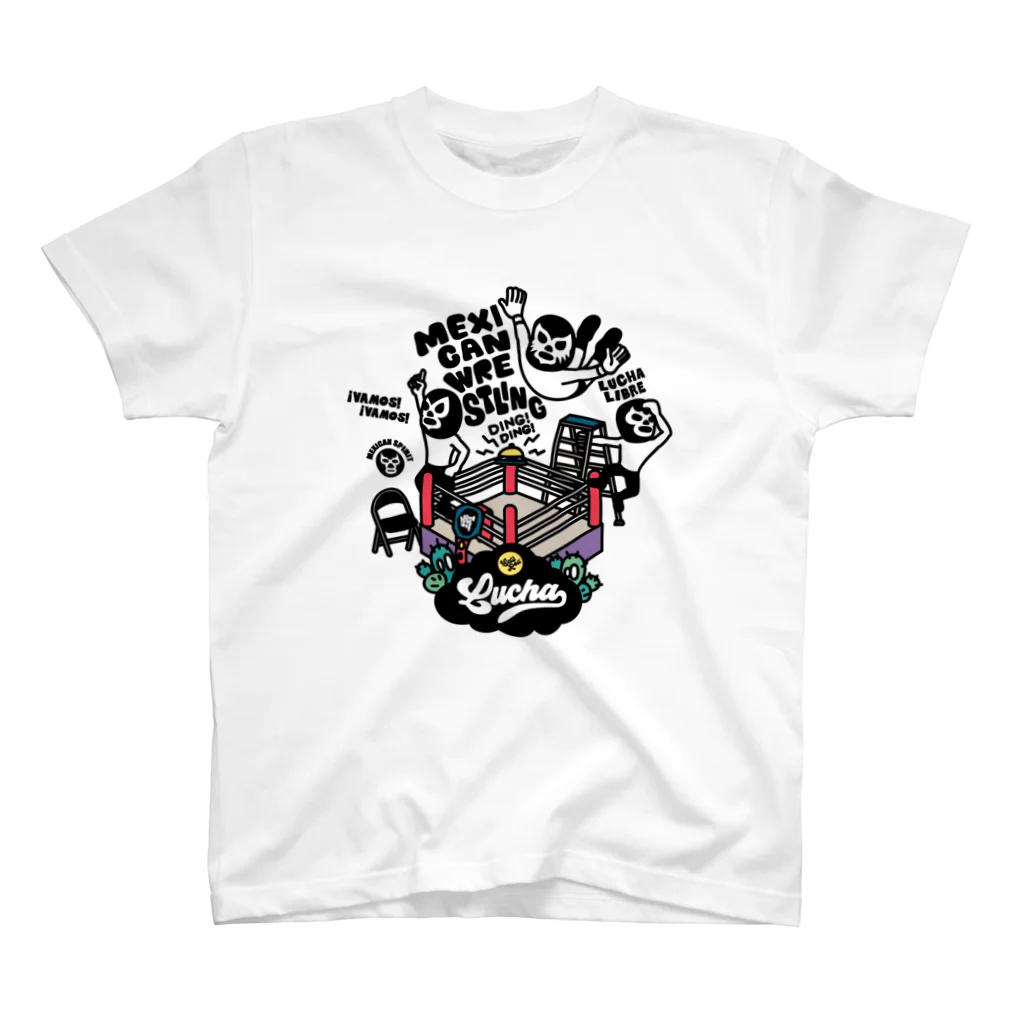 LUCHAのmexican wrestling lucha libre18 Regular Fit T-Shirt