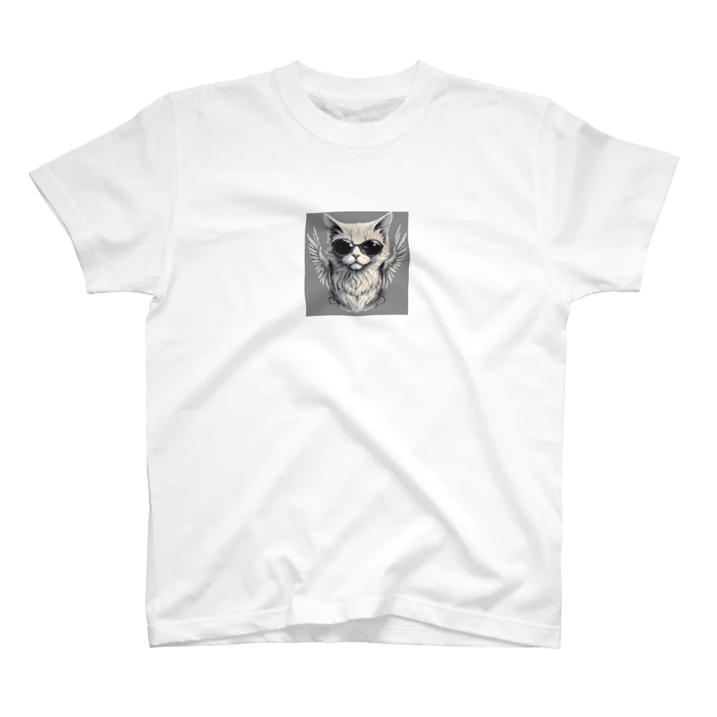 猫神様のエンジェル・キャット（ROCK） Regular Fit T-Shirt