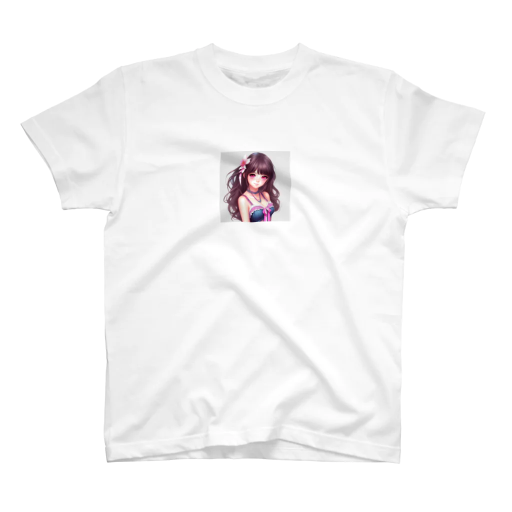 KSK SHOPのアイドル風の美少女イラスト Regular Fit T-Shirt