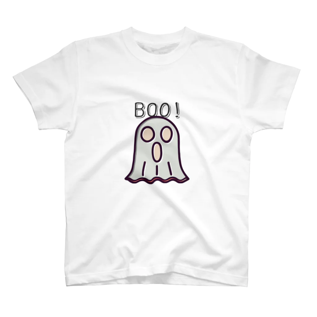 floppybiboのハロウィンの幽霊1 スタンダードTシャツ