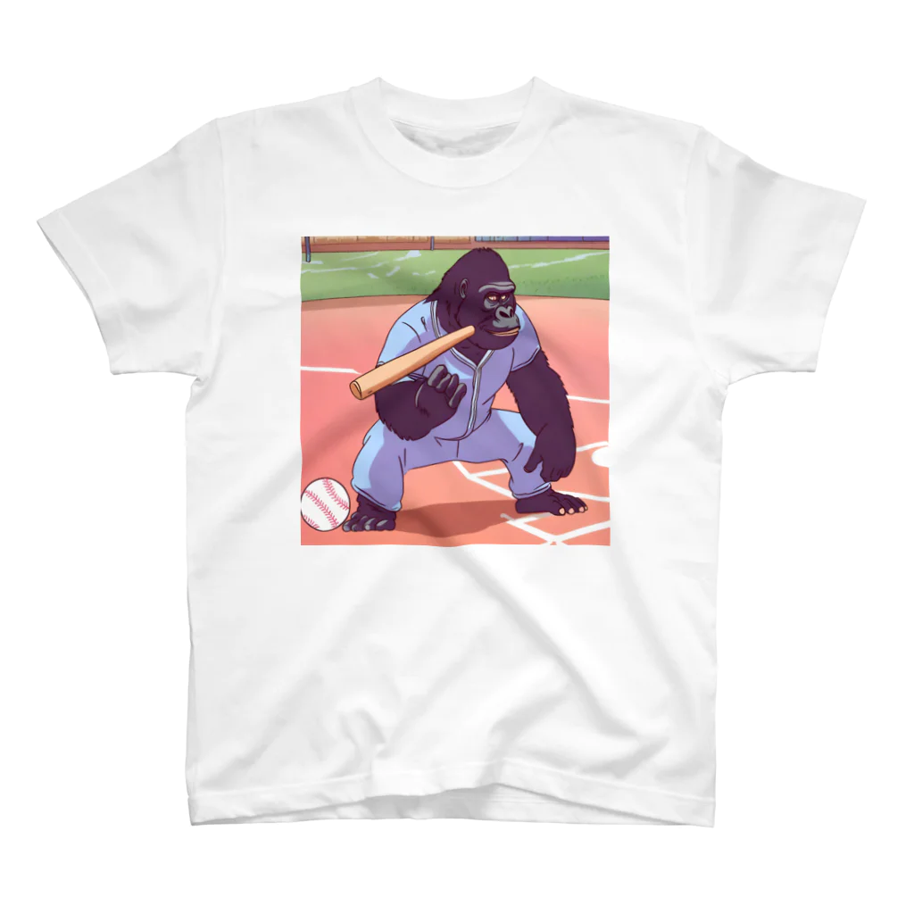 ベースボールゴリラのバットを投げるゴリラ Regular Fit T-Shirt