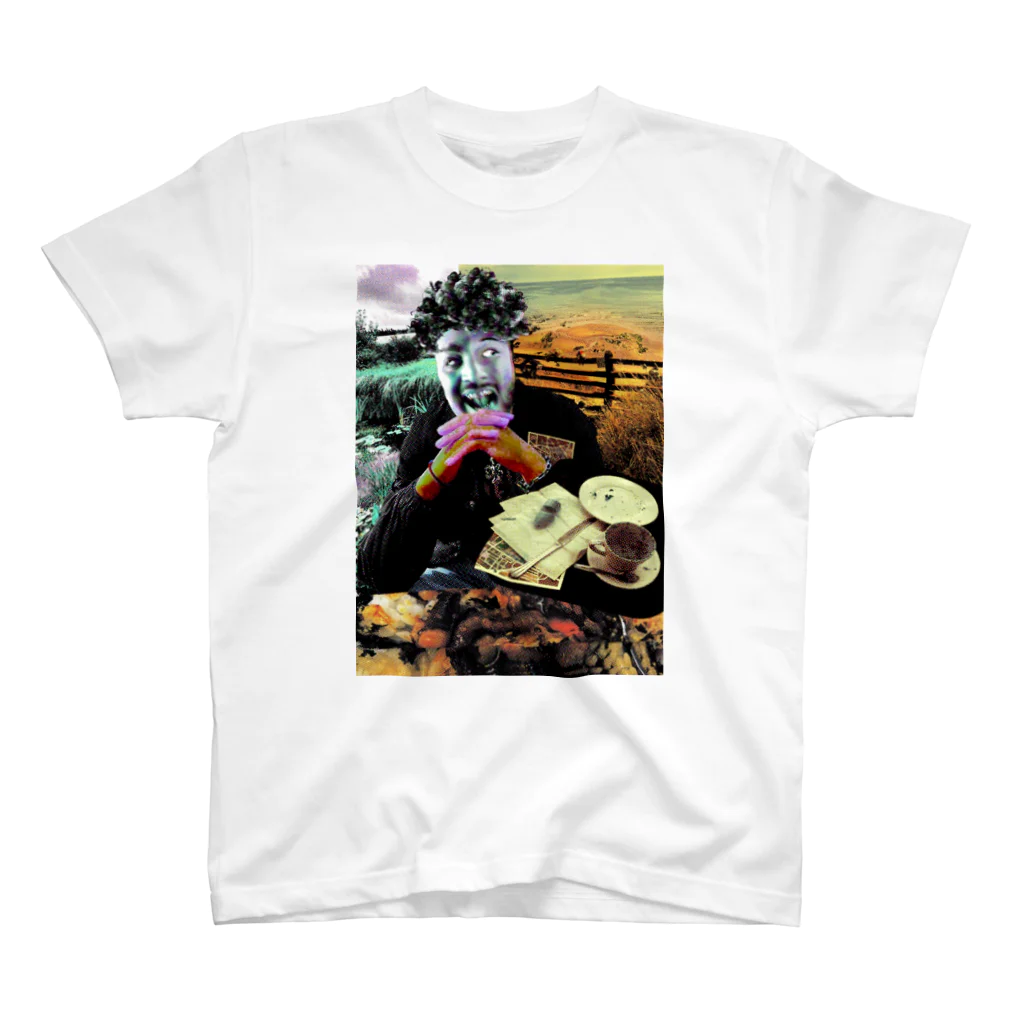 DETROIT MOONY-MENの物思いふけの助シリーズ スタンダードTシャツ