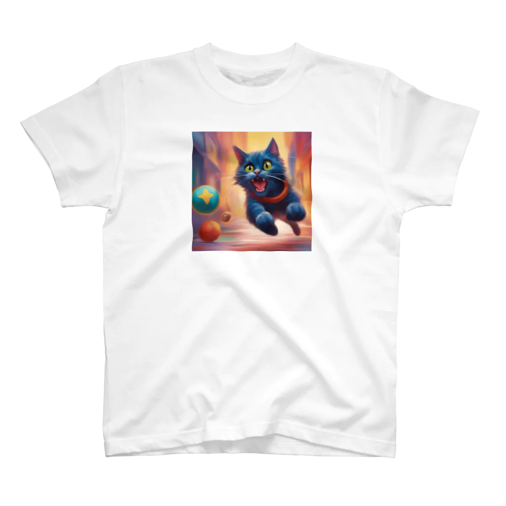 猫の憩い場の元気な猫 スタンダードTシャツ