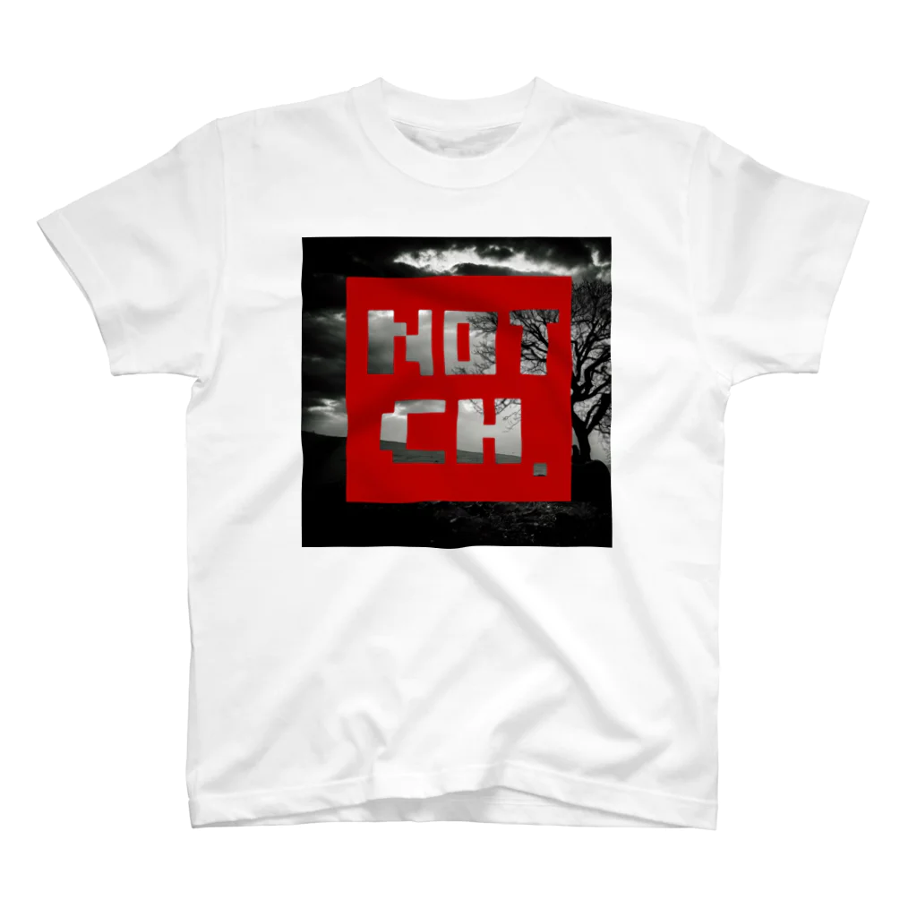 NOTCH.の『NOTCH.』ロゴ RED スタンダードTシャツ