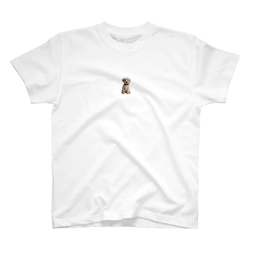 pondLeisurelyの愛らしい子犬 Regular Fit T-Shirt