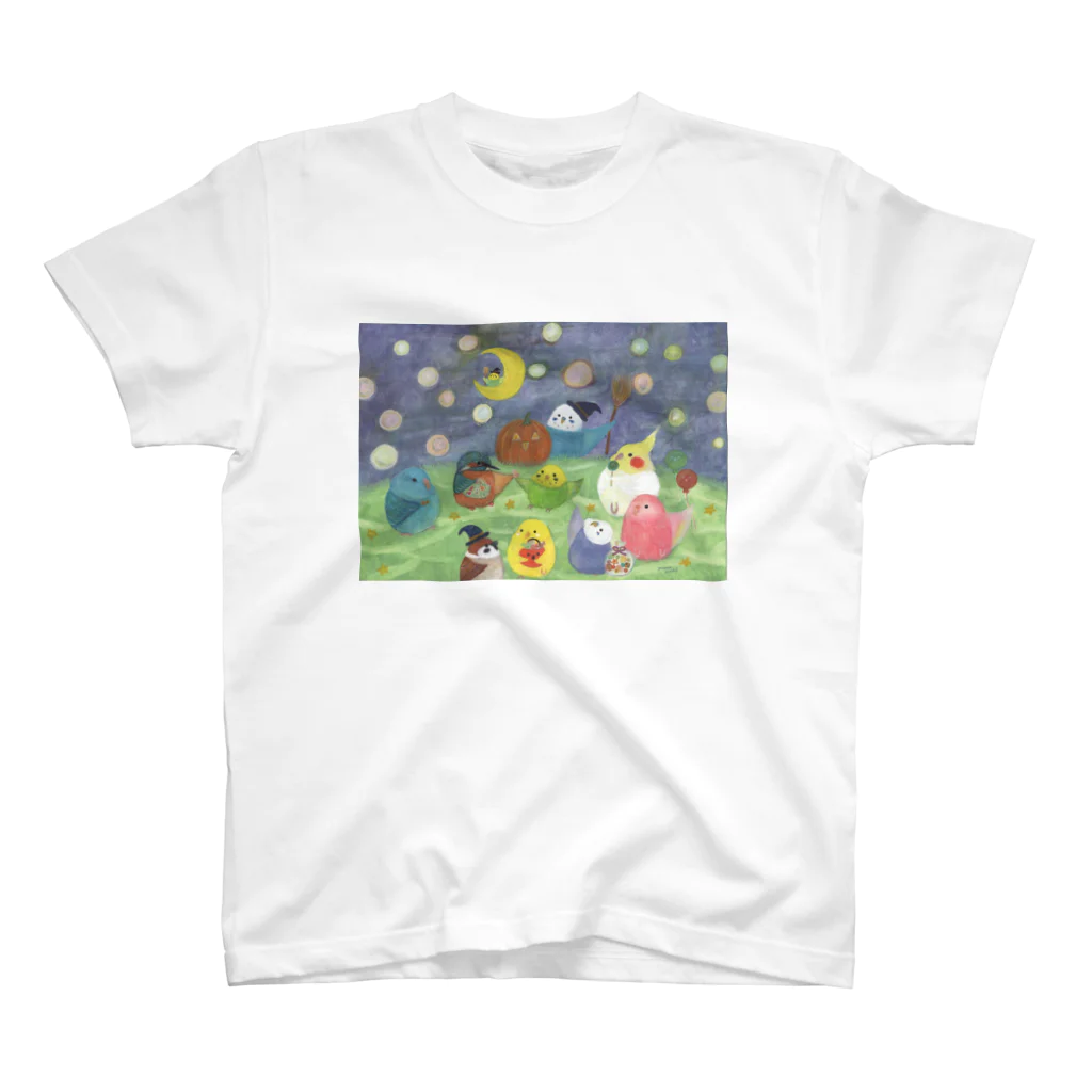 yuuwa sachi のハロウィンインコたち スタンダードTシャツ