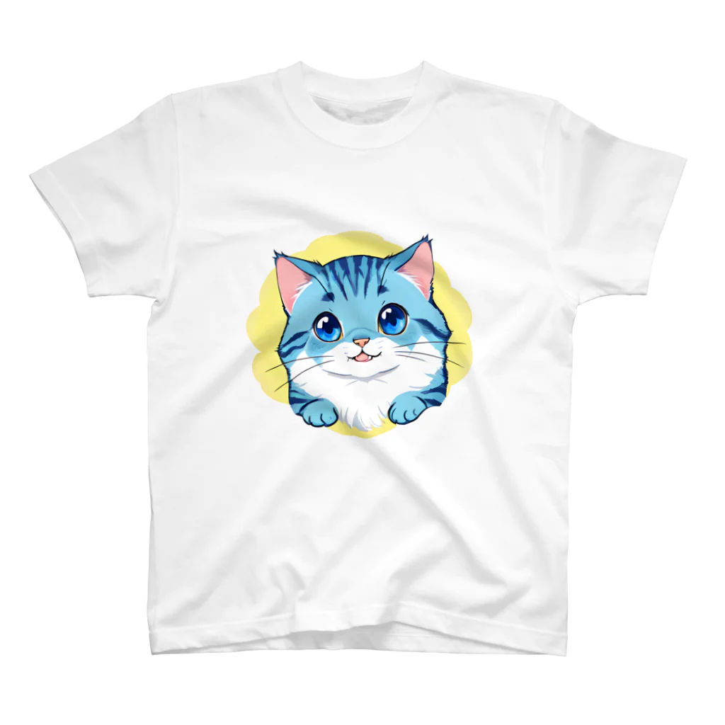 こひさま ショップ - 陽だまりの笑顔のねこのふわふわ スタンダードTシャツ