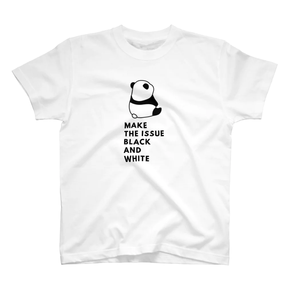 LAZY-LAZY 【公式】のMake the issue black and white. スタンダードTシャツ