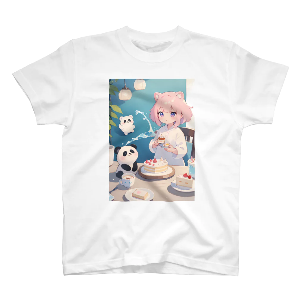 天乃鯱のパンダケーキ7 スタンダードTシャツ