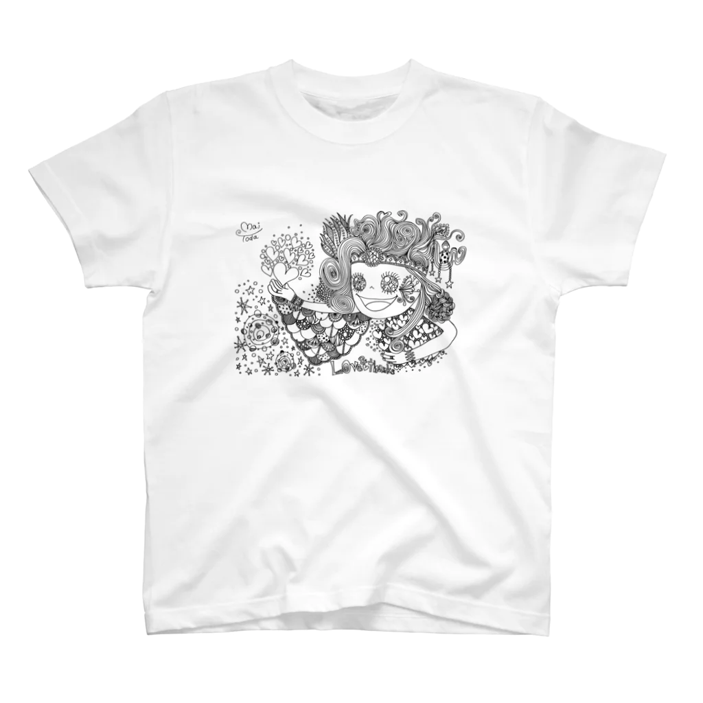 wakukira mai artの愛と感謝 スタンダードTシャツ