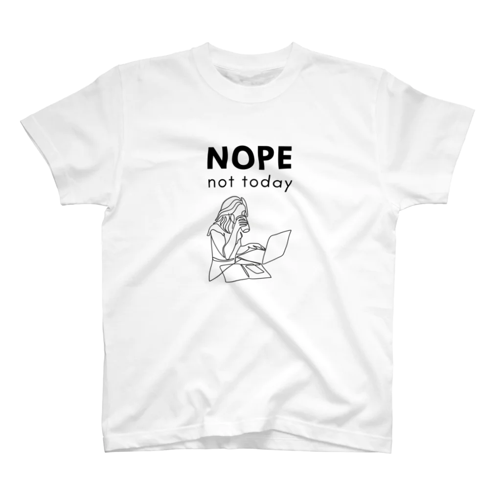 LAZY-LAZY 【公式】のNOPE not today. スタンダードTシャツ