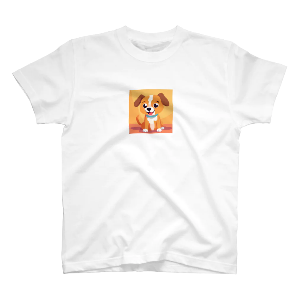 ほっこりグッズBASEのかわいい犬のイラストグッズ スタンダードTシャツ