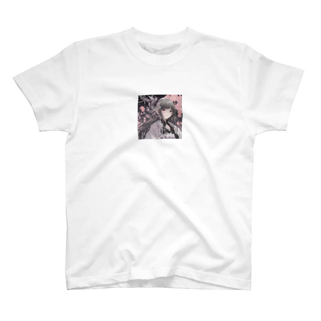 hamusutaroの和風女の子 Regular Fit T-Shirt