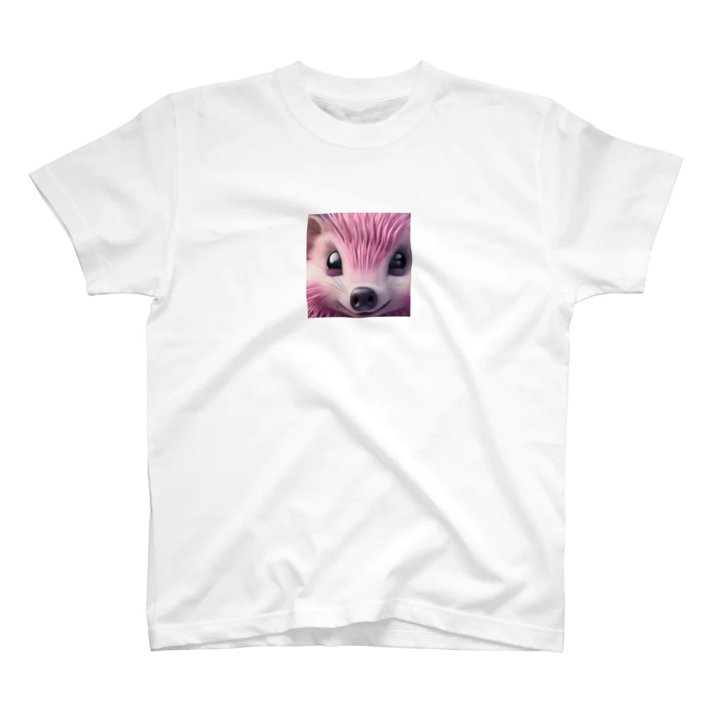 yukikinoのかわいいハリネズミさんの顔 スタンダードTシャツ