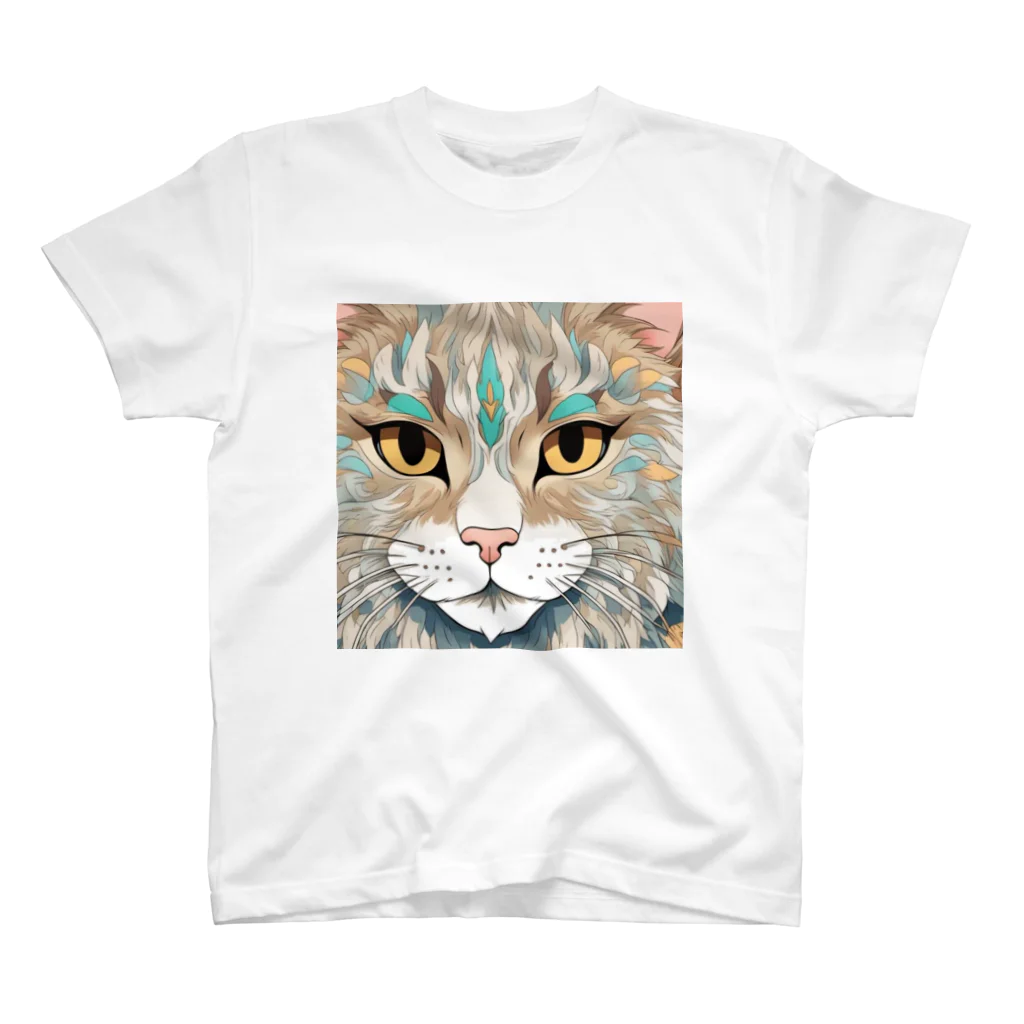 オヤジの挑戦 ʓ Խʓ Խの猫の魅力 スタンダードTシャツ