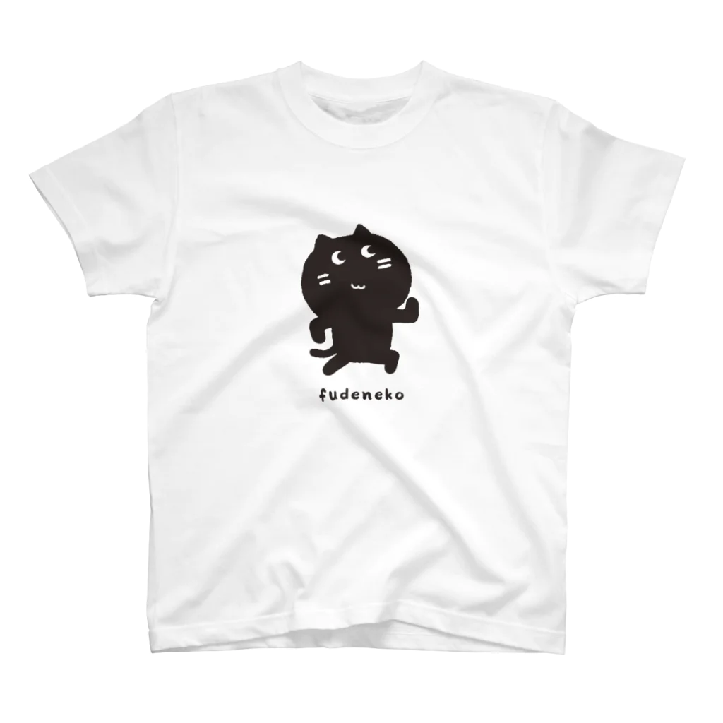 【かずのこ】のショップのふでねこ Regular Fit T-Shirt