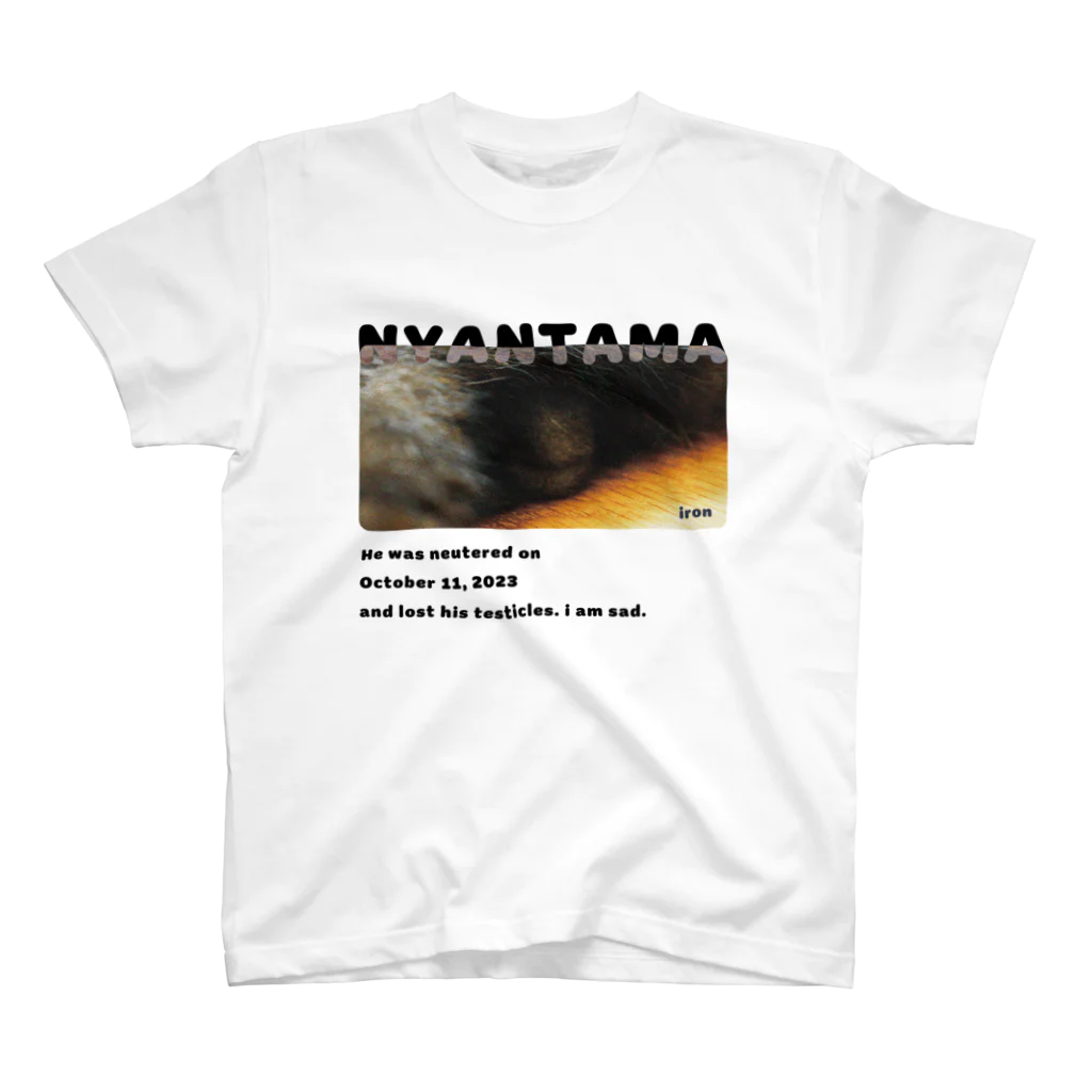 あっきー 🐈ねこ専門デザイナーのNYANTAMA Regular Fit T-Shirt