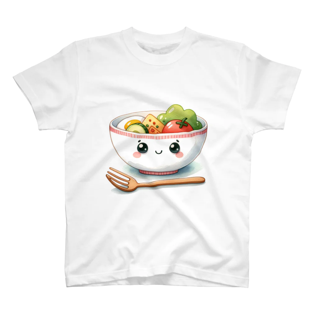 ちょいダサアイテムショップの栄養満点のカラフルな野菜たち スタンダードTシャツ