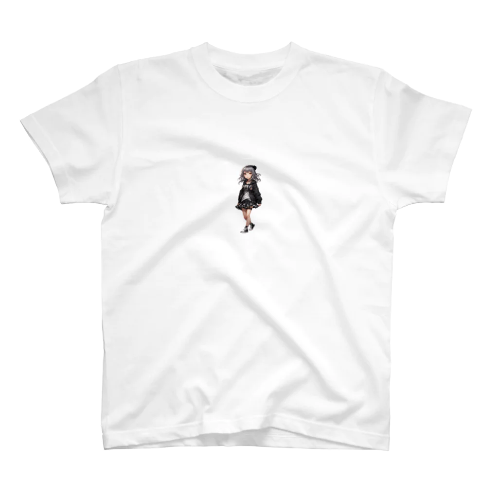 infinexus_dsgnのちびキャラ少女（Silver hair） Regular Fit T-Shirt