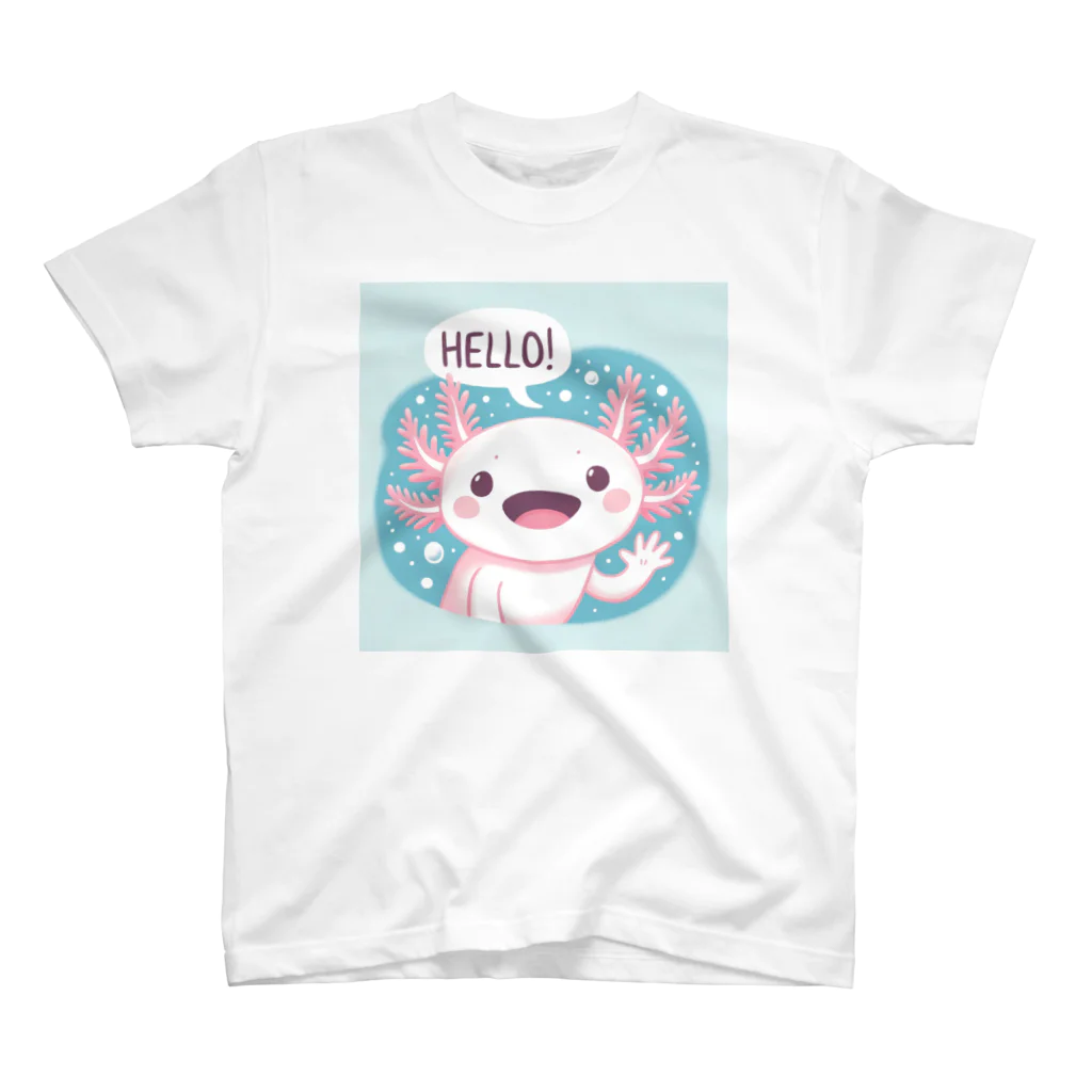 DrKintaroのHELLO!ウーパールーパー スタンダードTシャツ