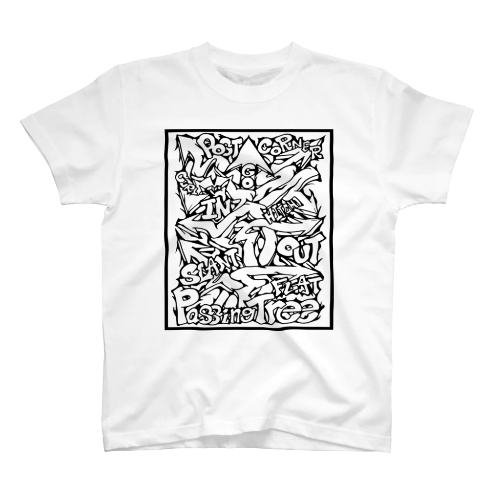 PB.DesignsのPassing Tree 透過・黒線 スタンダードTシャツ