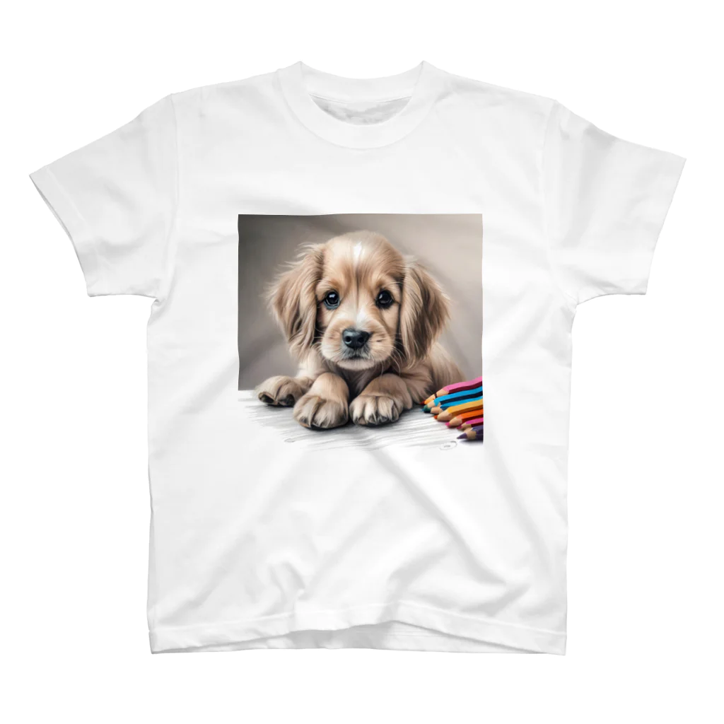 つぶらな瞳の子犬グッズ屋さんのつぶらな瞳の可愛い子犬② Regular Fit T-Shirt