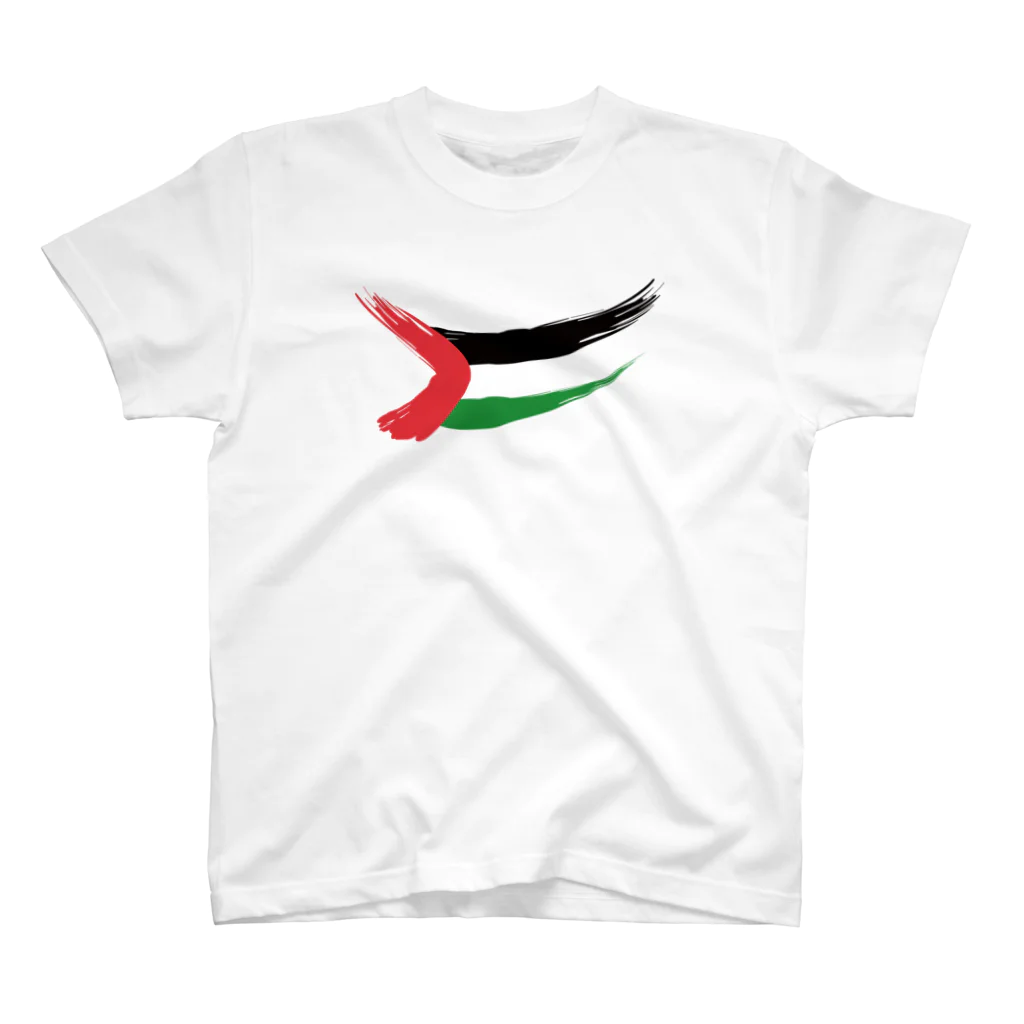 松や SUZURI店のPALESTINE FLAG Regular Fit T-Shirt