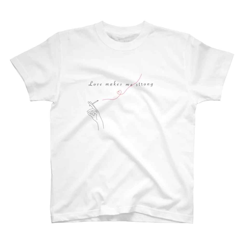 Love makes me strongのlove makes me strong Regular Fit T-Shirt