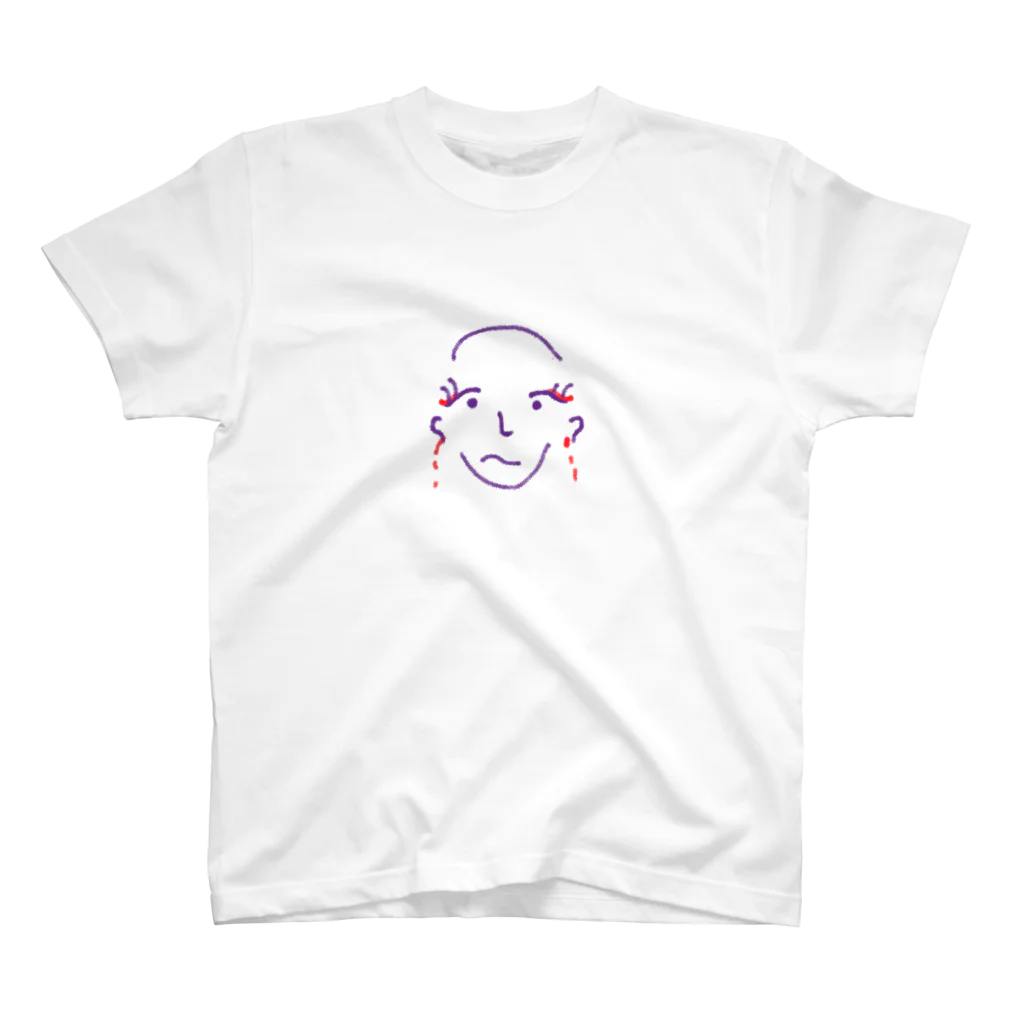 ちちちのハゲ美女　長イヤリングを添えて スタンダードTシャツ