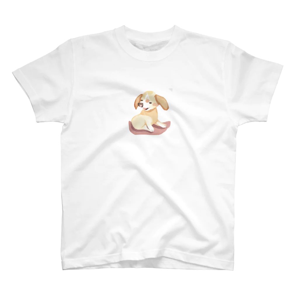 キャプテンのかわいい犬のイラストグッズ スタンダードTシャツ