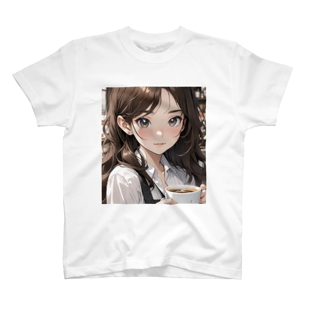 sgt-chikaraのバリスタ見習いの女の子 スタンダードTシャツ