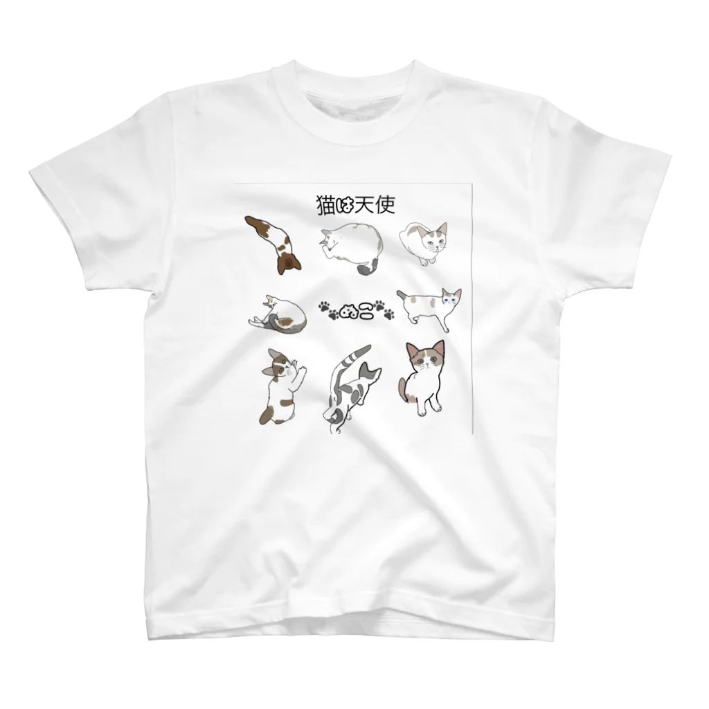 てきとうの猫の可愛さは猫派の天使 Regular Fit T-Shirt