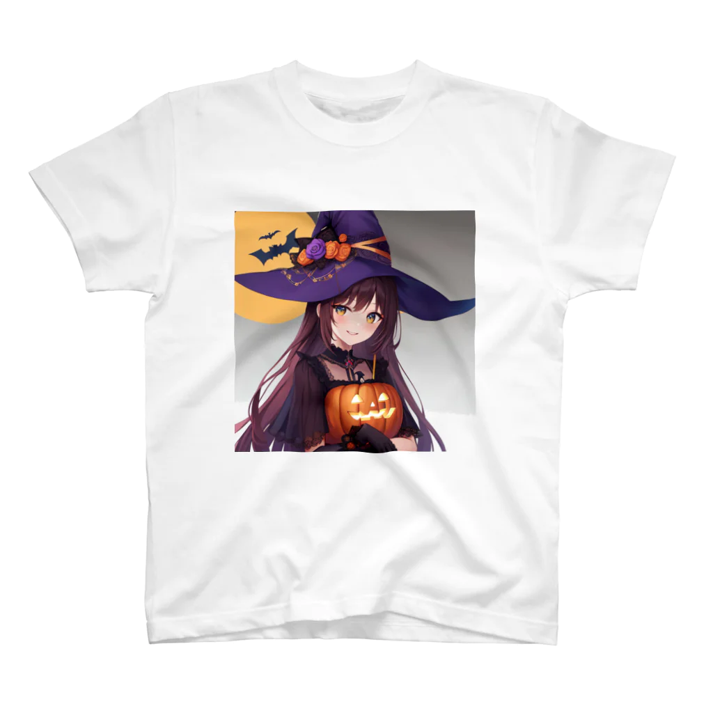 那須モバイル店の魔女っ子　ハロウィン スタンダードTシャツ