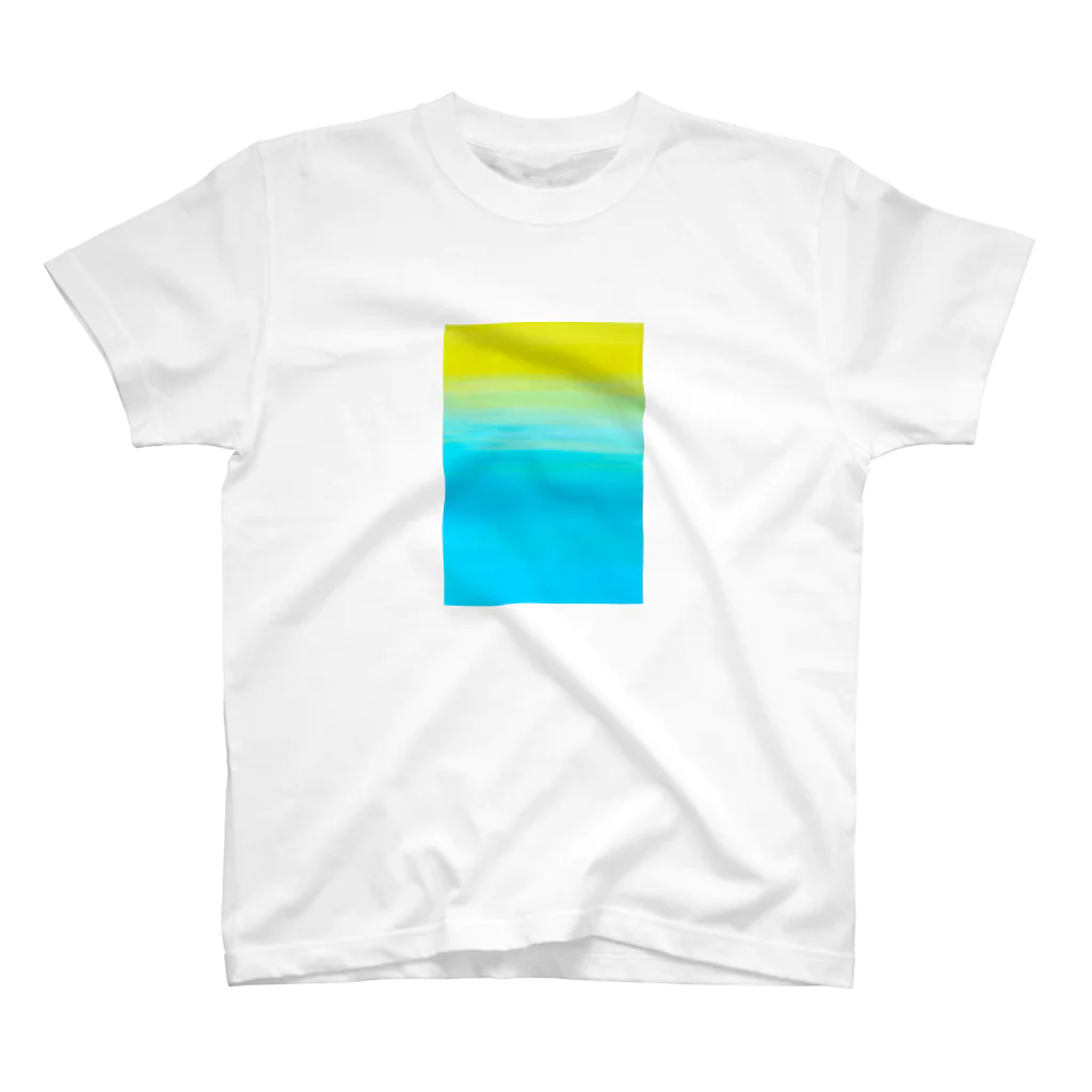 color me color worldのすいへいせん スタンダードTシャツ