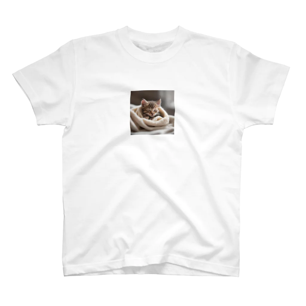 mini_asuのおやすみ猫 Regular Fit T-Shirt