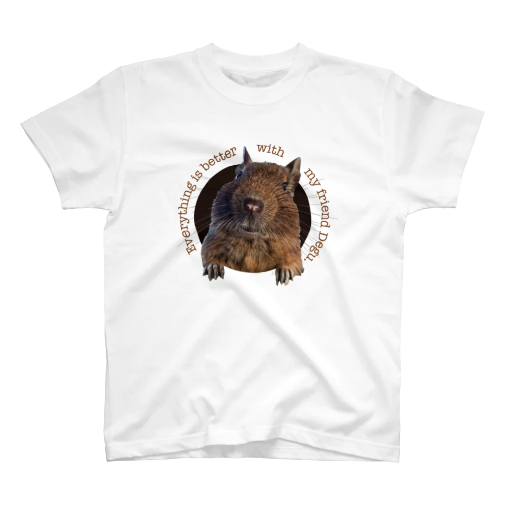 DEGU DEGU PLANET（デグデグ★プラネット）のデグー好きによるデグー好きのためのアイテムです。  Regular Fit T-Shirt